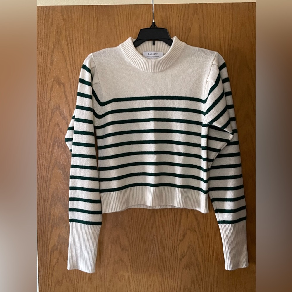 La Ligne Stripe Cashmere Sweater NWOT